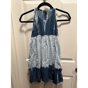 Stella McCartney | Kids Tie Dye Chambray Tank Racerback Dress Sz 8